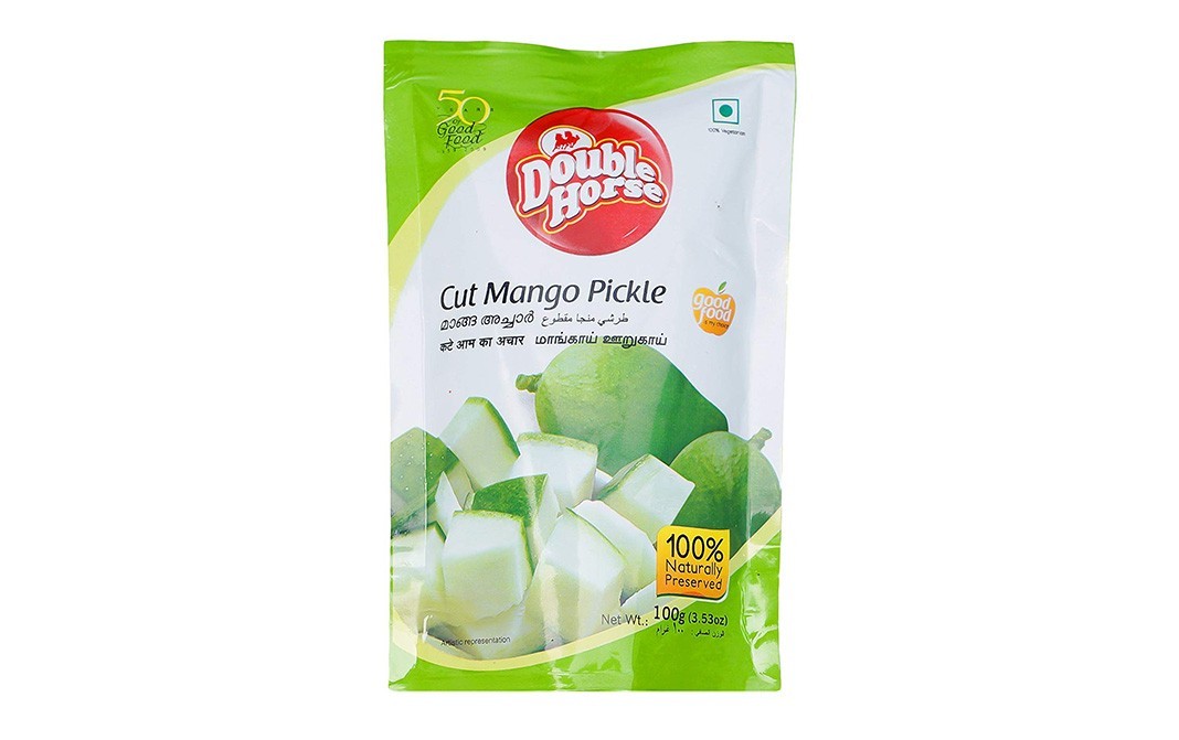 Double Horse Cut Mango Pickle    Pack  100 grams
